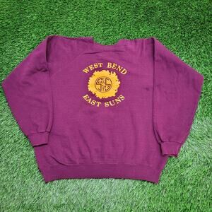 Vintage 80s West-Bend-East Highschool Sweatshirt Womens XL 24x23